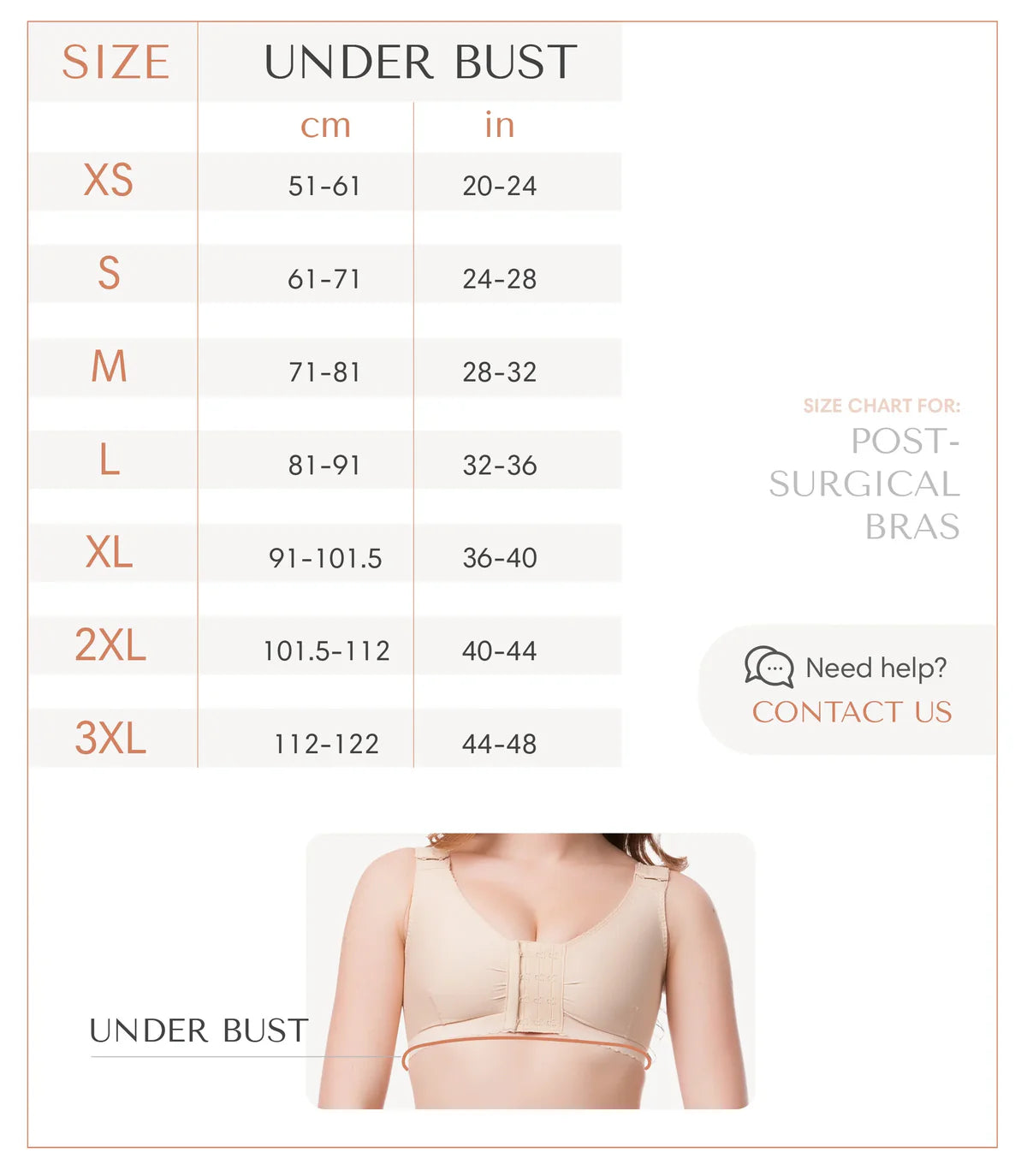 Breast Surgery Support Bra w/Seamless Cup (BR08)