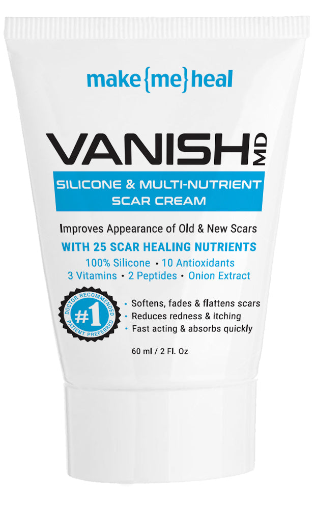 MakeMeHeal VANISH MD Silicone & Multinutrient Scar Reduction & Removal Cream