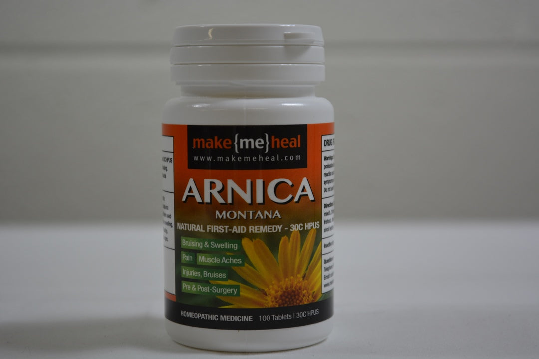 MakeMeHeal Arnica Montana Swelling & Bruising First-Aid Remedy – 30C Strength (100 tablets)