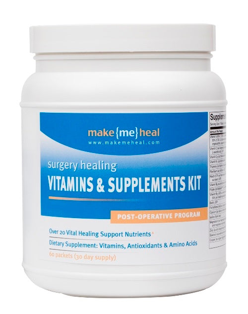 MakeMeHeal Plastic Surgery Healing Supplements & Vitamins - Post-Op Formula - 30 Day