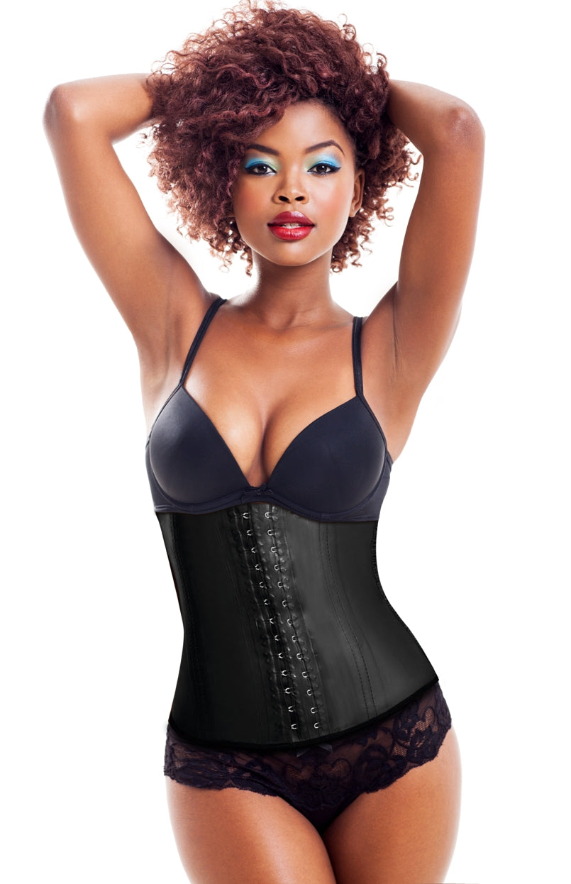 Secret Skin 2 Hook Thermal Latex Weight Loss Waist Cincher Trainer (Model 2025) - Firm Control - Authentic Colombian Latex